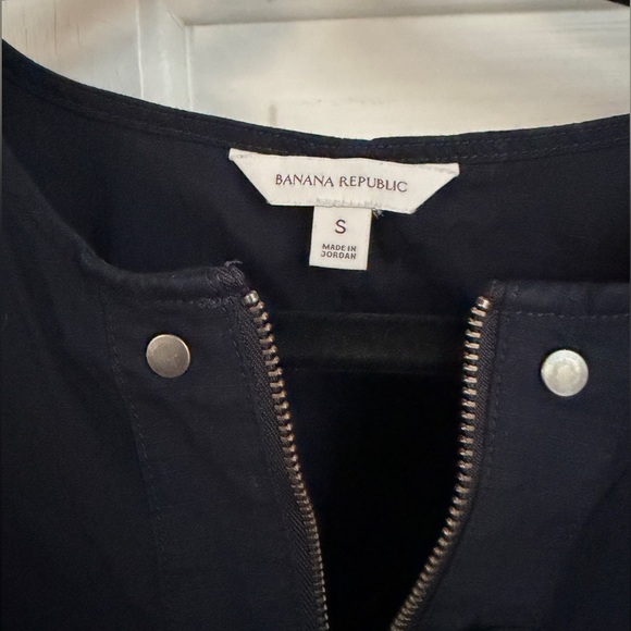 Banana Republic STRETCH-COTTON UTILITY PEPLUM TOP - Picture 7 of 7